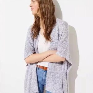 LOFT OPEN front poncho cardigan sweater women’s size M /L large